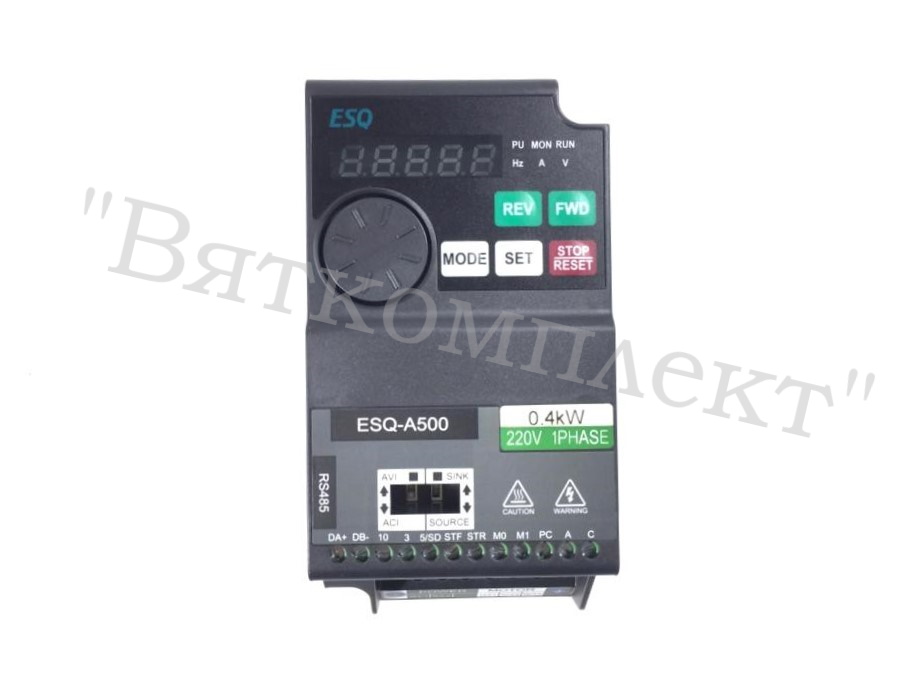 Частотный преобразователь ESQ-A500-021-0.4K 0.4кВт 200-240В  для ПКА 6,10 ПРОШИТЫЙ