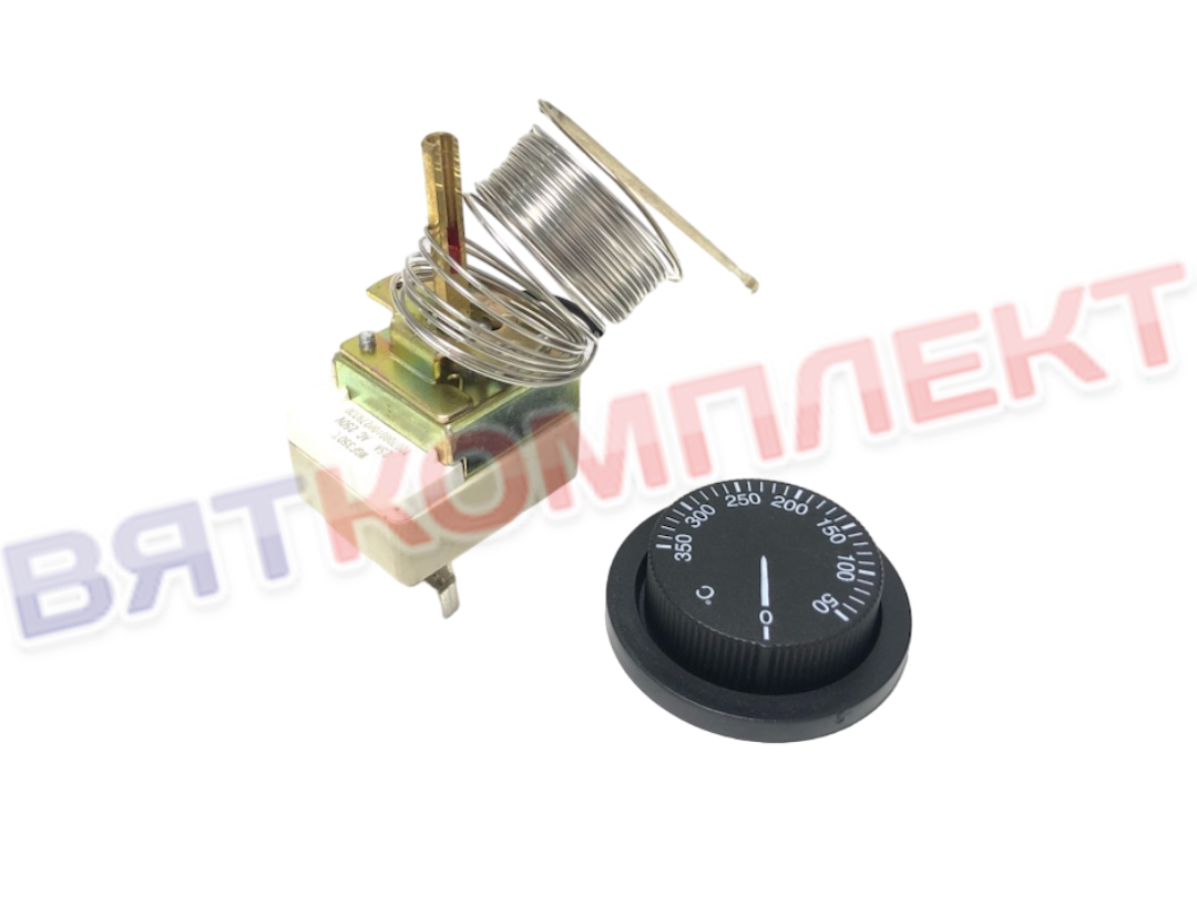 Терморегулятор (термостат) 50-350 °градусов 25А 2,5м 250V