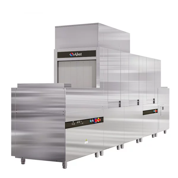 Машина посудомоечная туннельная МПТ-2000К с пальчиковым конвейером правая Абат (Abat)