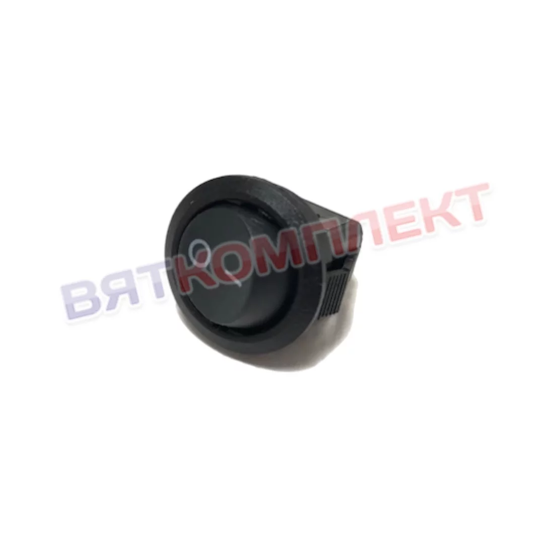 Сетевой выключатель RWB-105 ON-OFF черный круглый с фиксацией d=15.2mm; 3A/250V; 2 pin