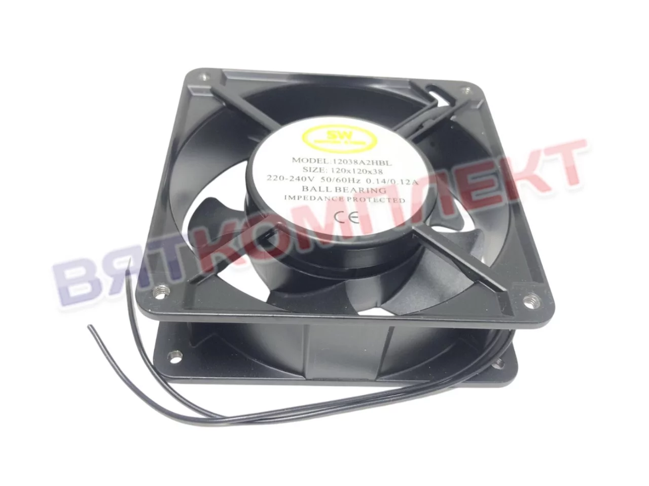 Вентилятор (обдува) осевой YZ 120*38 BL, (220V, 20W, Китай) для ПКА Abat 12000069331 2.58.050.20