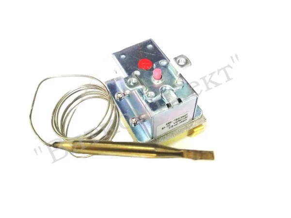 Термостат защитный (аварийный) 2Р/20А/250V/0,9m/F6/3/S220°С (аналог 55.13549.140) Abat
