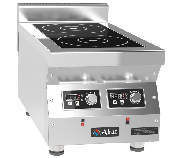 Плита индукционная 2-ух конфорочная КИП-27Н-3,5 Абат (Abat)
