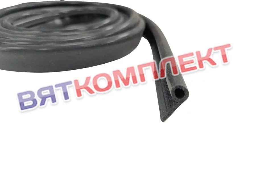 Уплотнитель дверной (черный) 2,5 м ПЭ, ШЖЭ, ШПЭ для МХМ
