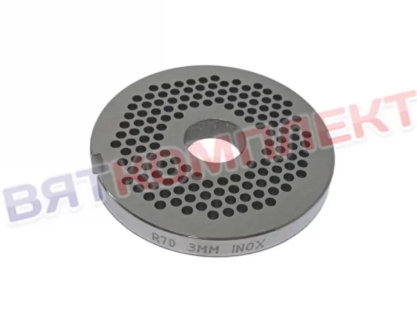 Решётка с отверстиями 3мм для мясорубки Fimar, Apach система Unger R70/12 70.004.3 под бурт