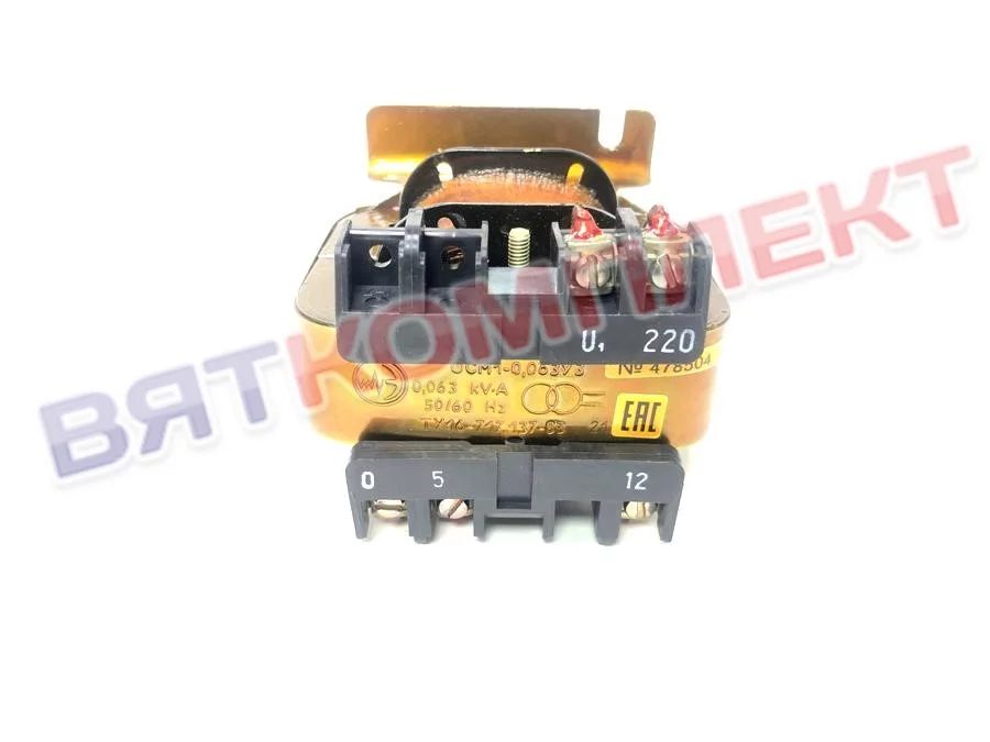 Трансформатор ОСМ 1-0,063  220/12 для пароконвектомата Abat (12000006782)