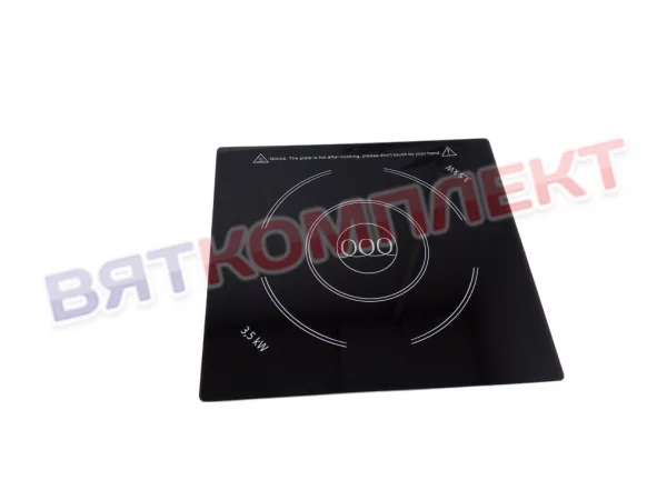 Стекло керамическое с рамкой для индукционной плиты  ПЭИ-6 Челябторгтехника ВТ-350T (700 серия) 2019