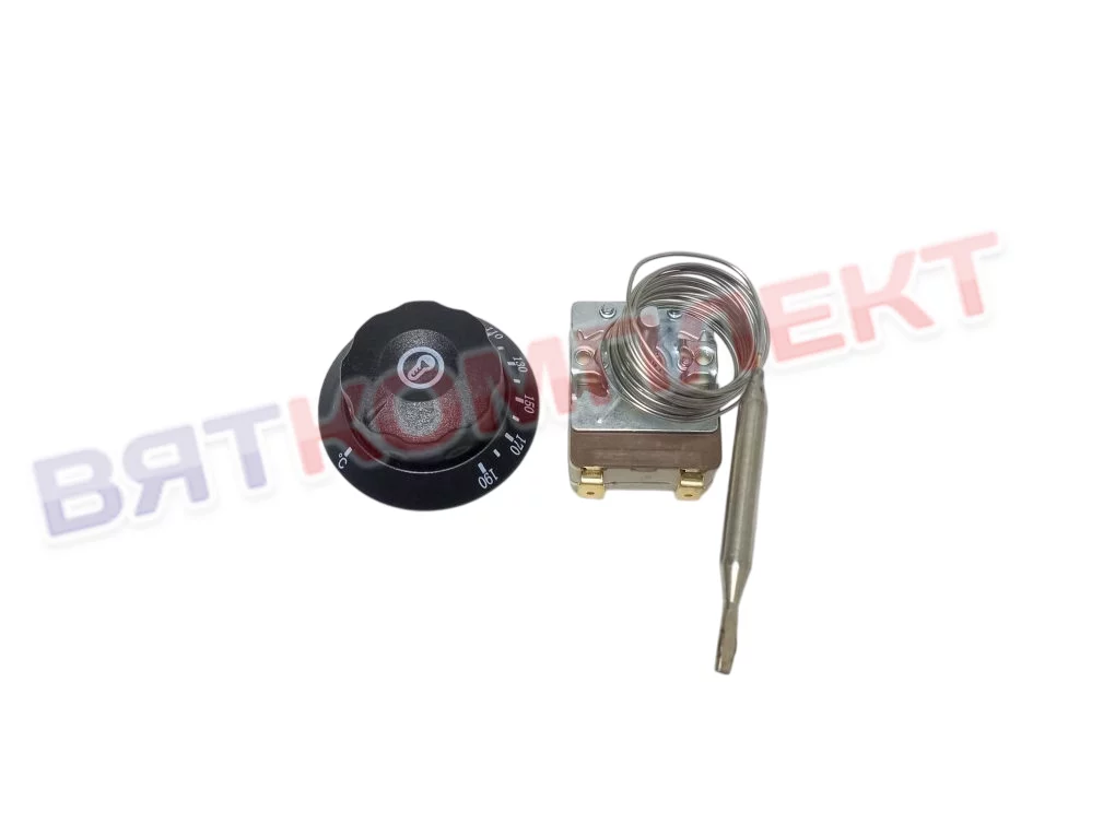 Термостат (терморегулятор) для фритюрницы 20A/250V/1,7m/23mm/60-200°С