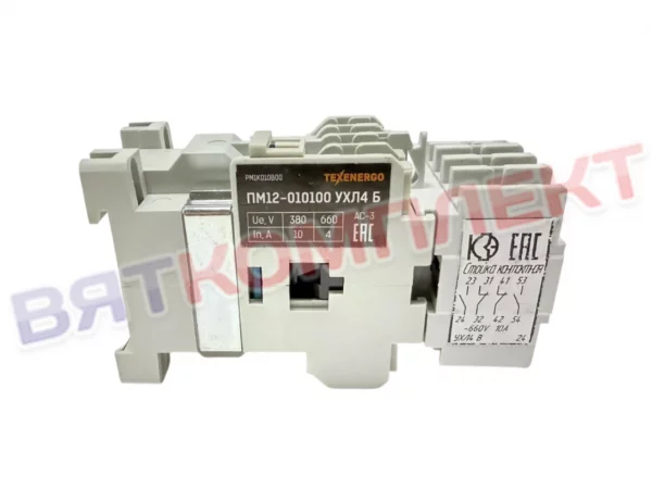 Контактор ПМ12-010100 (3з+2р) 24В