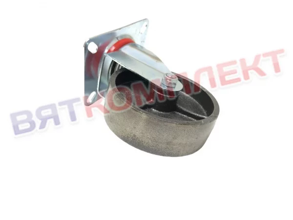 Колесо чугунное, поворотное, жаростойкое 100мм (30мм) для тележек Abat (69616)
