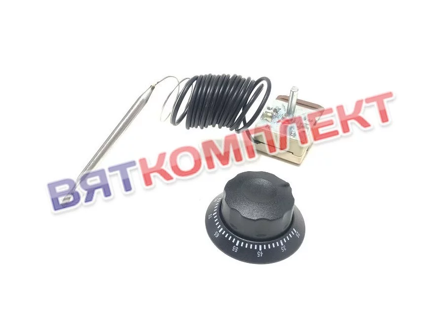 Термостат (терморегулятор) 20A/250V/1,5m/20mm/ 30-85°С (AGO-85А2)  (аналог E.G.O 55.13014.260)