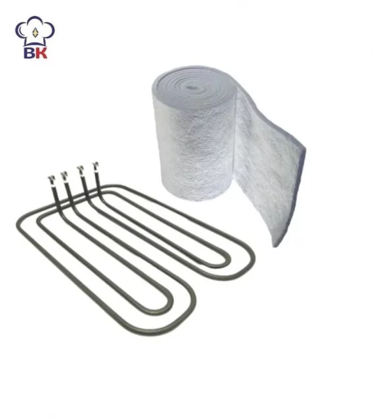 ТЭНы для конфорки КЭТ-0,12/3,0 кВт АБАТ с теплоизоляцией 300х400х13 мм (каолиновая вата)