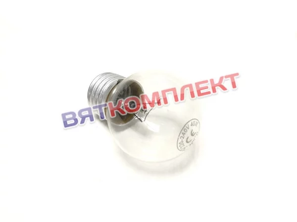 Лампочка G45 для духовки, 40Вт, цоколь Е27 для пицца печей ПЭП 12000073197 Абат (Abat)