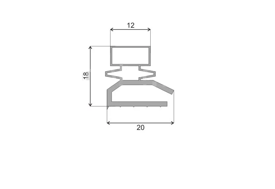 Уплотнитель для холодильника ПОЗИС (POZIS), ПРЕМЬЕР (PREMIER) 840х560 мм (ПС)