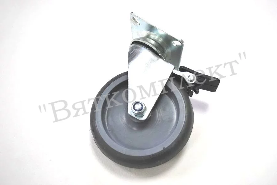 Колесо поворотное 1302-МТВ-100-F04 с тормозом Abat 12000001655
