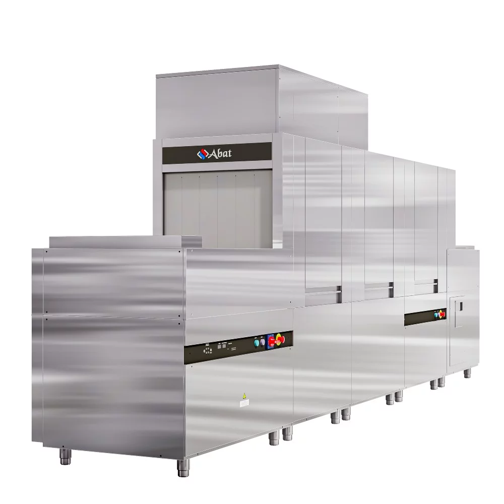 Машина посудомоечная туннельная МПТ-2000К с пальчиковым конвейером правая Абат (Abat)