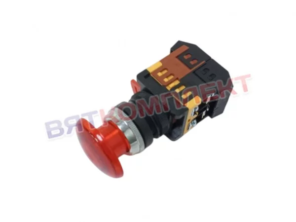 Кнопка управления СТОП (грибок красный) AELA-22 (AEA-22) для ПМ УКМ Торгмаш г.Пермь 