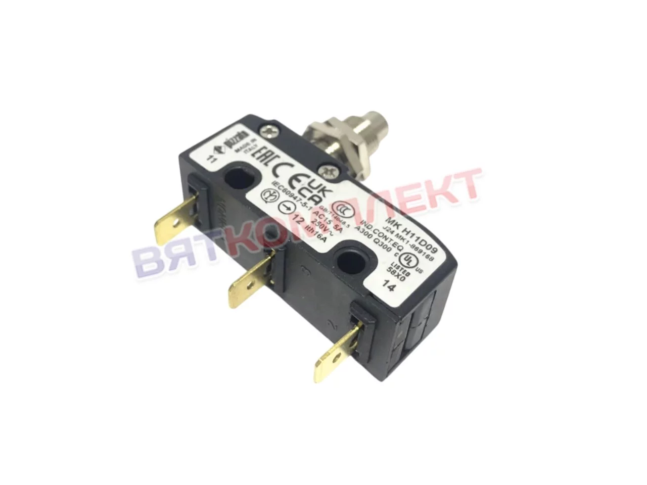 Выключатель (концевик) UNOX KVE1295A (VE1295A0+VE1030A1) MKH11D09