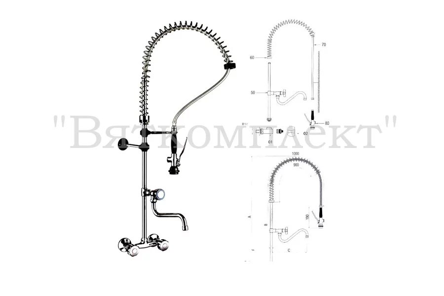 Душирующее устройство MONOLITH R0102010206