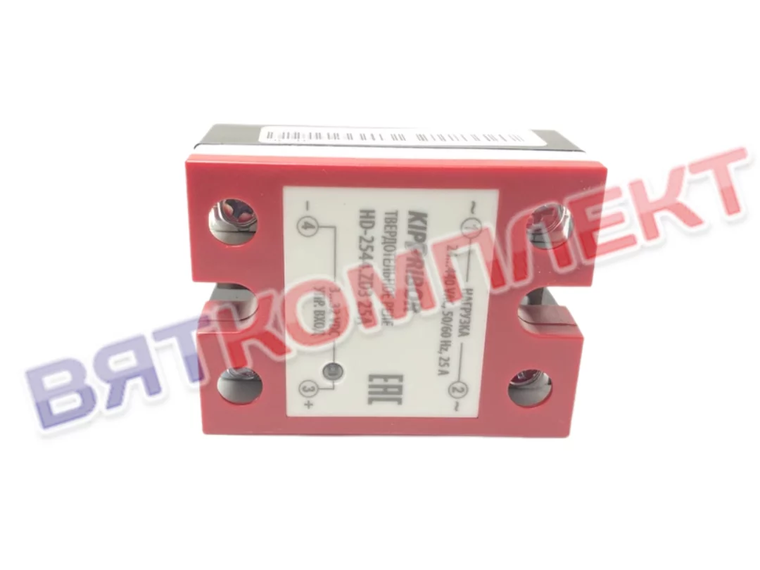 Реле твердотельное 25А, упр 3...32VDC