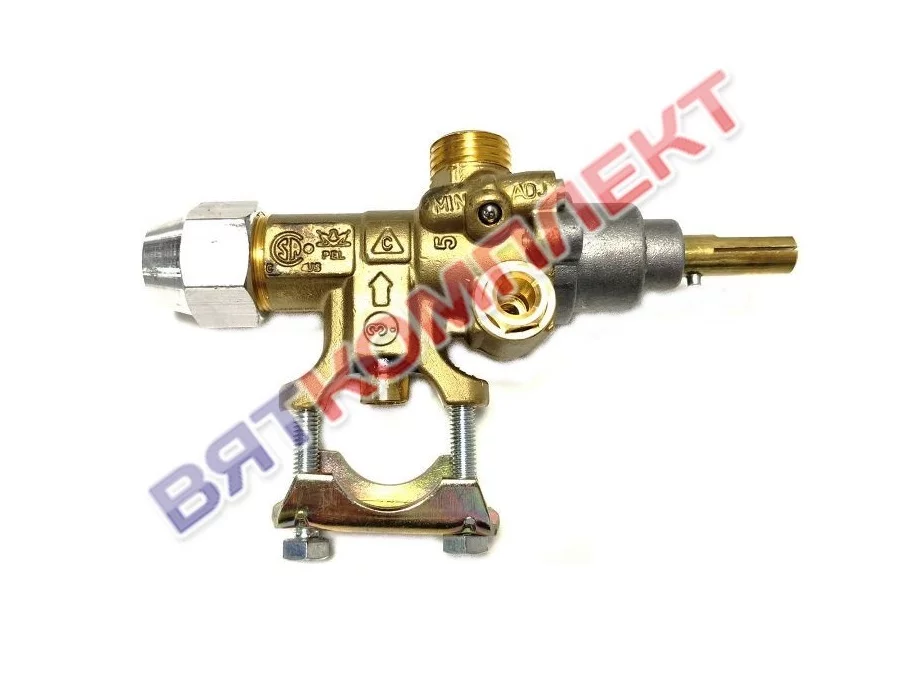 Кран газовый 21S M9x1 ГЛК-40Н в сборе с регулируемым обводом (62200700) Abat
(12000046089)