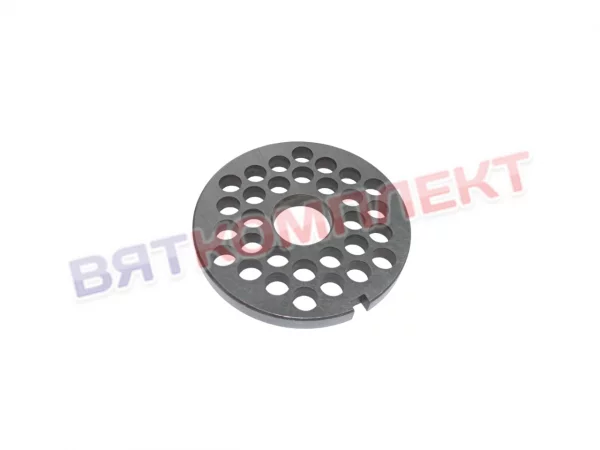 Решетка №3 764 для мясорубки МИМ-300 (МИМ-300М;-350), ММ(УКМ), МЭП-300(Н;Н-01) отверстия 9мм (хром) под бурт