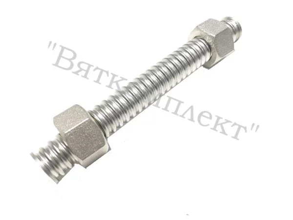 Подводка 1/2, г/г, 125 мм гофрированная сильфонная (нерж.) Abat 12000026002
