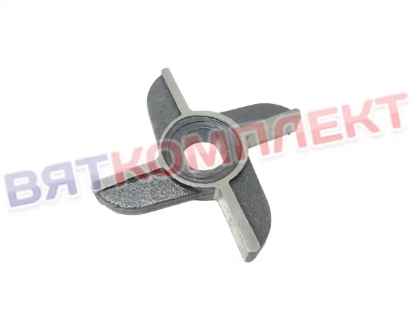 Нож для мясорубки МИМ-300.01.008 (МИМ-300М;-350), ММ(УКМ), МЭП-300(Н;Н-01) крестовой двухсторонний без бурта