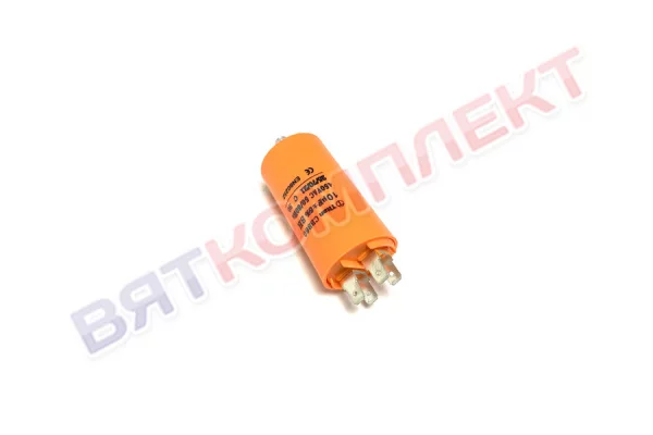 Конденсатор пусковой 10мкФ 450В CBB-60-болт (К78-17) клеммы TITAN 35x65mm