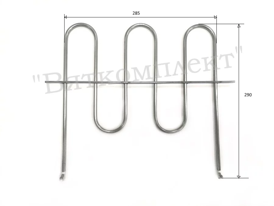 ТЭН для духовки Дарина нижний 1200 Вт для плиты DARINA ЕМ521 12 210 (Т7)