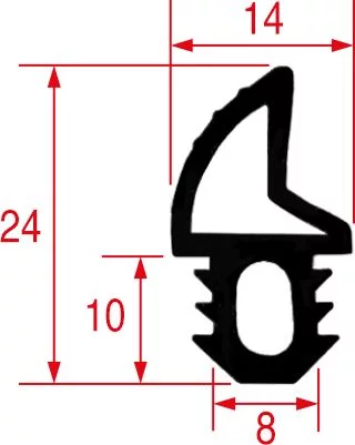 Уплотнитель двери для PIRON ITERMA (GUA30002AN) ВИГЕ 751392258-00-0