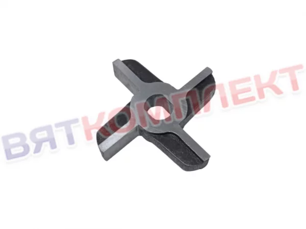 Нож для мясорубки МИМ-150(-01), ТМ-12(М) крестовой двухсторонний БЕЗ БУРТА