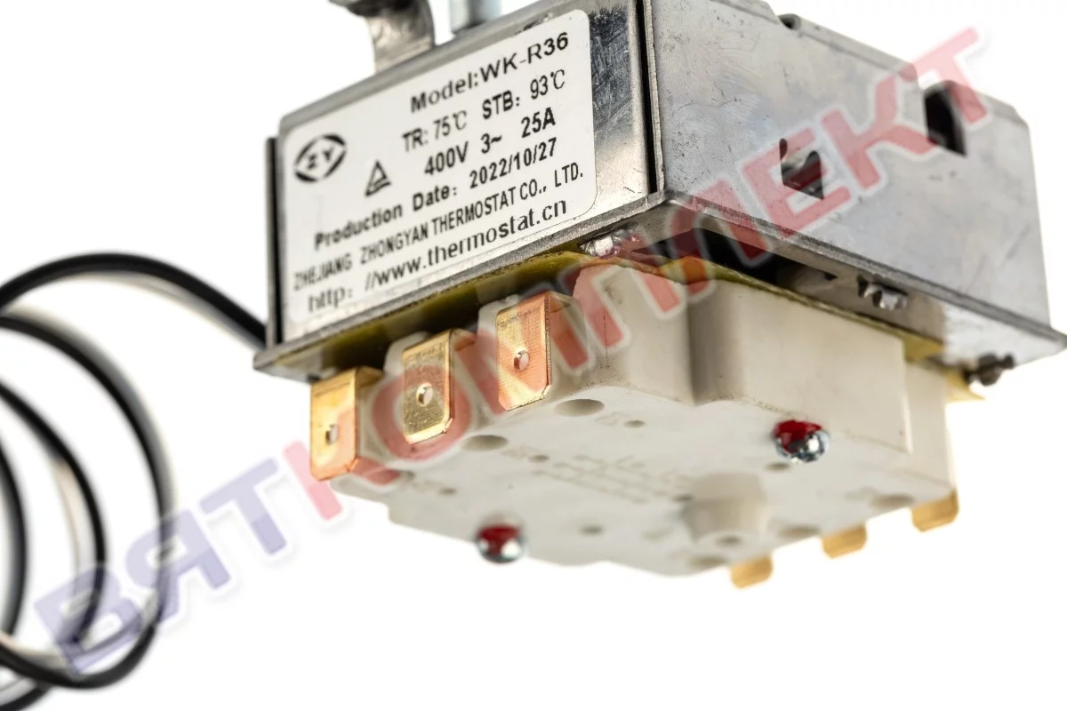 Термостат регулируемый с двойной защитой WK-R36 400V 3-25A