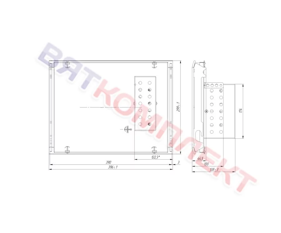 Конфорка к плите Традиция-2008 правая ЛК9.25.250.000 АТЕСИ (ATESY) Аналог
