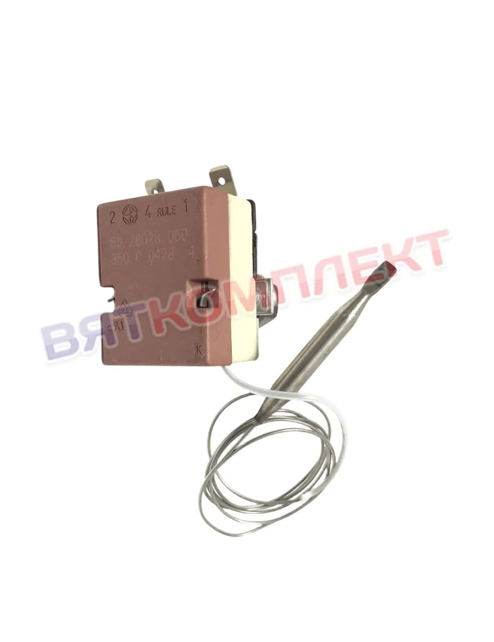 Термостат (термоограничитель)  350 градусов 16А 0,8 м.
