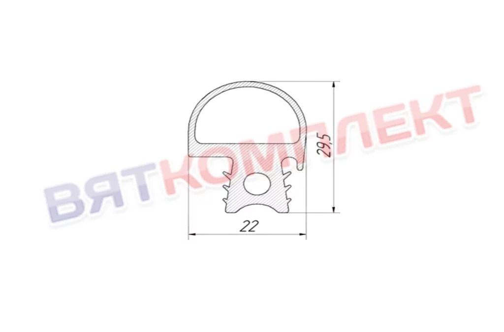 Уплотнитель для пароконвектомата ПКА20-11ПМ.7556.57.10.000-10СБ для ПКА 20 Abat (8076/20176) альтернатива 