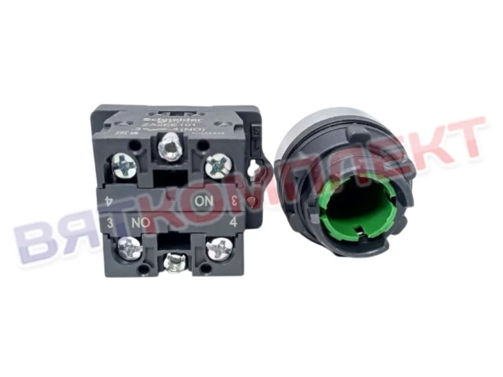 Кнопка SHN XB5 AA31 зеленая d 22мм для картофелечисток Abat