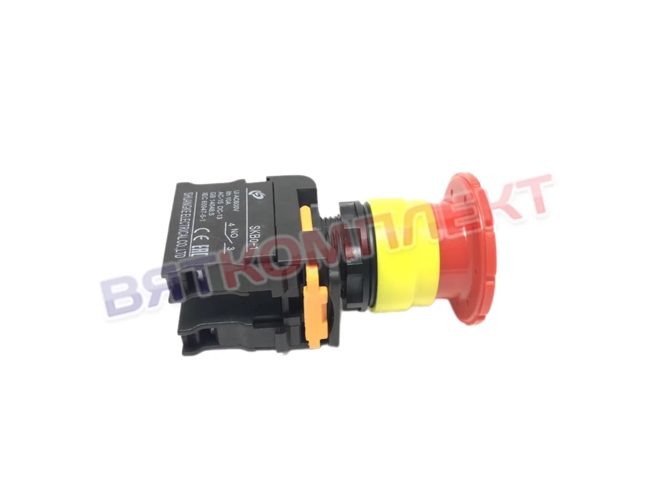 Кнопка LEB-22-1 O/C-R красная с фиксацией гриб AUSPICIOUS для Вязьма ВС-30