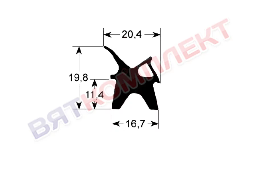 Уплотнитель двери для LAINOX (Лайнокс) (50505943)