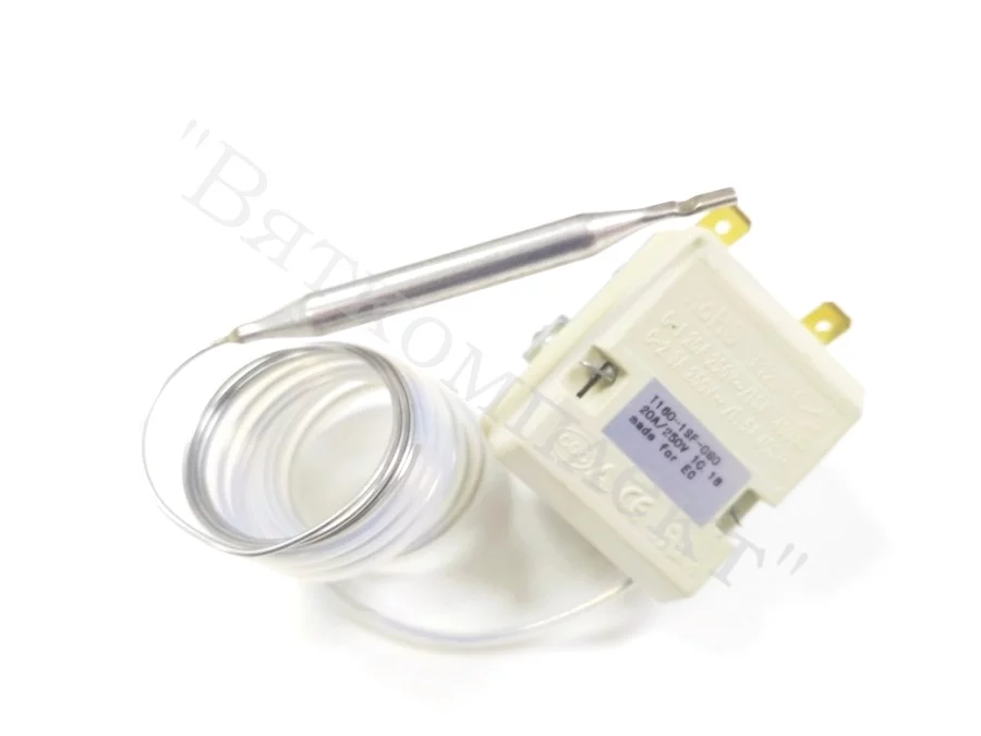 Термостат защитный (аварийный) 2Р/20А/250V/0,9m/F6,3/S320°С (аналог 55.13569.070)
