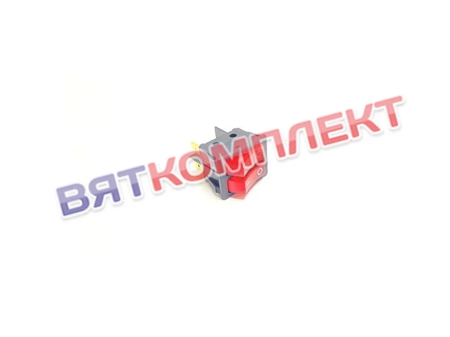 Сетевой выключатель RWB-510 (SC-797) ON-OFF красный двойной с фиксацией с подсветкой 28,0*22,0mm; 15