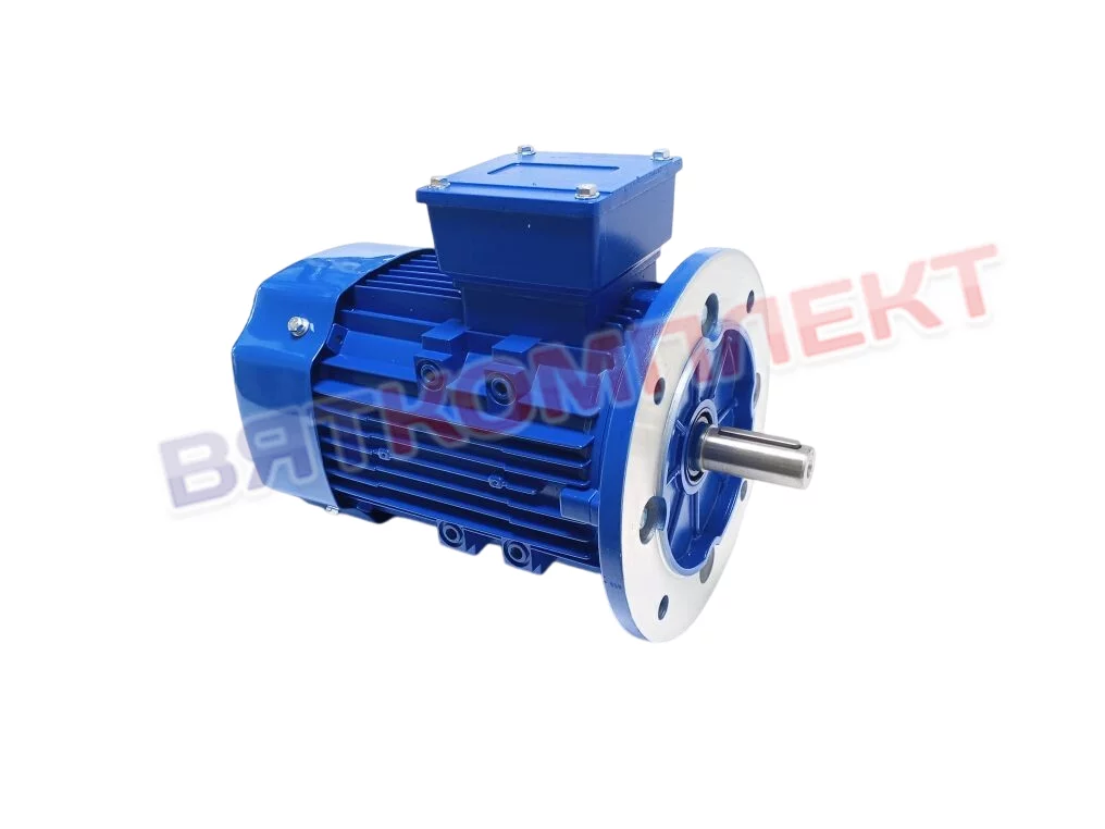 Двигатель мясорубки МЭП-300 АИР 80В4 1,5 квт 1500 об/мин (3081 фланец) Abat