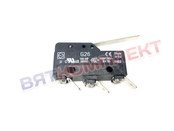 Микровыключатель G26 16 А 250 В  для PIZZA GROUP (5400100), CUPPONE.