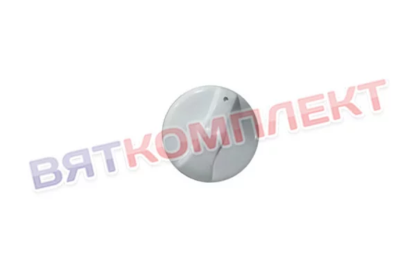 Ручка переключателя режимов плиты Нововятка с коротким штоком, белая