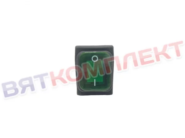 Переключатель влагостойкий 30А 3INB4MASK48N1E21 зелёный (выключатель) ON-OFF