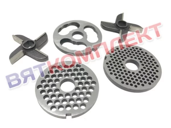 Набор (комплект) решеток и ножей для мясорубки МИМ-600(М),М-600 С БУРТОМ