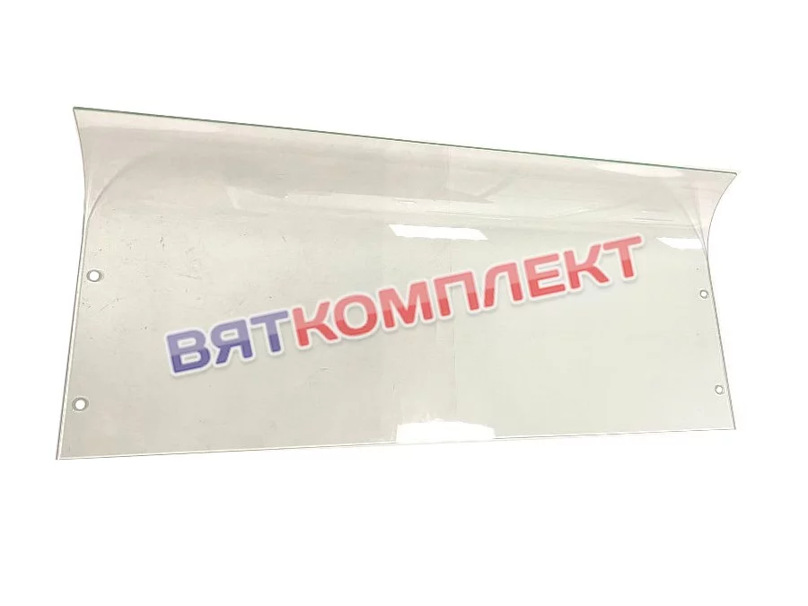 Стекло гнутое незакаленное 6 мм 1020х483 (ЭМК70Х.19.00.006-01) отверстия/полировка Абат (Abat)
