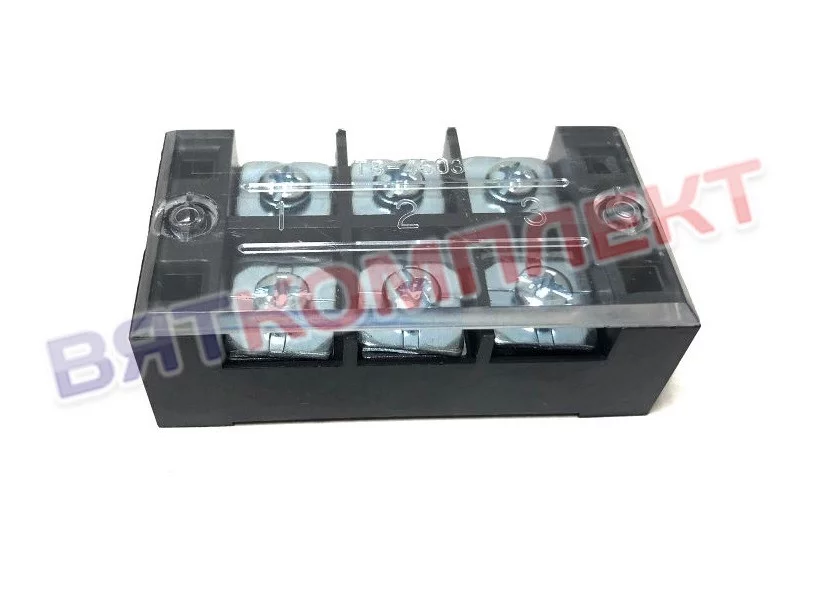 Колодка клеммная с крышкой ТВ-4503 45А Kobor (3 контакта)