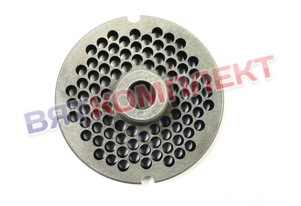 Решетка для мясорубки с втулкой TJ-12 отверстия ⌀4,5 мм d70 (70х10) системы Enterprise
