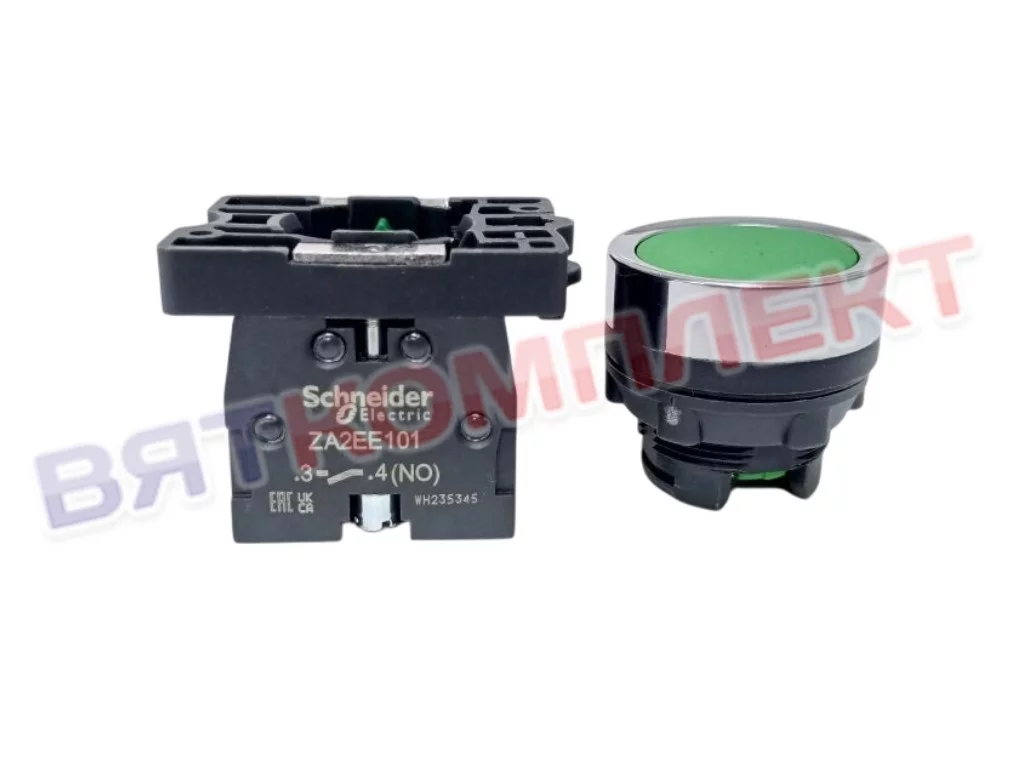 Кнопка SHN XB5 AA31 зеленая d 22мм для картофелечисток Abat